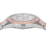  Shop Authentic Michael Kors Harlowe Three-Hand Mother of Pearl White Dial Tri Tone Steel Strap Watch for Women - MK4846 - Luxxuri