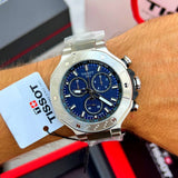  Shop Authentic Tissot T Race Chronograph Blue Dial Silver Steel Strap Watch For Men - T141.417.11.041.00 - Luxxuri