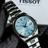  Shop Authentic Tissot Gentleman Powermatic 80 Silicium Ice Blue Silver Steel Strap Watch For Men - T127.407.11.351.00 - Luxxuri