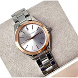  Shop Authentic Michael Kors Mini Slim Runway Silver Dial Silver Steel Strap Watch for Women - MK3514 - Luxxuri