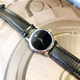  Shop Authentic Movado Museum Black Dial Black Leather Strap Watch For Women - 2100004 - Luxxuri
