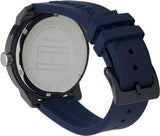  Shop Authentic Tommy Hilfiger Denim Quartz Blue Dial Blue Rubber Strap Watch for Men - 1791482 - Luxxuri