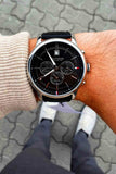  Shop Authentic Tommy Hilfiger Kyle Quartz Black Dial Black Leather Strap Watch for Men - 1791630 - Luxxuri