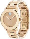  Shop Authentic Movado Bold Rose Gold Dial Rose Gold Steel Strap Watch For Women - 3600335 - Luxxuri