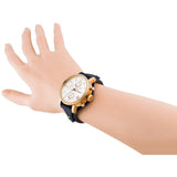  Shop Authentic Fossil Original Boyfriend Chronograph White Dial Navy Blue Leather Strap Watch for Women - ES3838 - Luxxuri