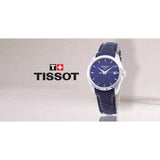  Shop Authentic Tissot Couturier Lady Blue Dial Blue Leather Strap Watch for Women - T035.210.16.041.00 - Luxxuri