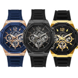  Shop Authentic Guess Momentum Black Dial Black Rubber Strap Watch for Men - GW0263G4 - Luxxuri