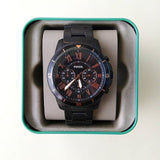  Shop Authentic Fossil Grant Sport Chronograph Black Dial Black Steel Strap Watch for Men - FS5374 - Luxxuri