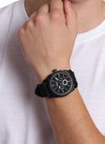  Shop Authentic Fossil Machine Chronograph Black Dial Black Silicone Strap Watch for Men - FS4487 - Luxxuri
