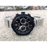 Shop Authentic Hugo Boss Supernova Chronograph Black Dial Silver Steel Strap Watch for Men - 1513359 - Luxxuri