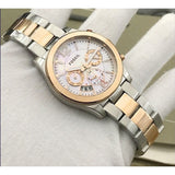 Shop Authentic Fossil Perfect Boyfriend Mother of Pearl Dial Two Tone Steel Strap Watch for Women - ES4135 - Luxxuri