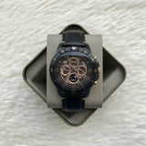  Shop Authentic Fossil Grant Sport Automatic Skeleton Black Dial Black Leather Strap Watch for Men - ME3138 - Luxxuri