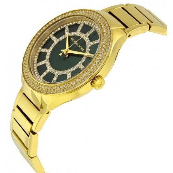  Shop Authentic Michael Kors Kerry Green Dial Gold Steel Strap Watch for Women - MK3409 - Luxxuri