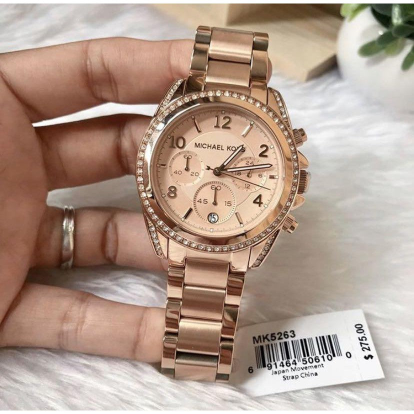  Shop Authentic Michael Kors Blair Rose Gold Dial Rose Gold Steel Strap Watch for Women - MK5263 - Luxxuri