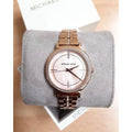  Shop Authentic Michael Kors Cinthia Mother of Pearl Rose Gold Dial Rose Gold Steel Strap Watch for Women - MK3643 - Luxxuri