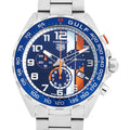  Shop Authentic Tag Heuer Formula 1 Gulf Edition Chronograph Blue Dial Silver Steel Strap Watch for Men - CAZ101AT.BA0842 - Luxxuri