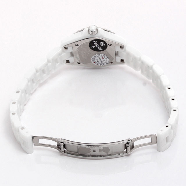  Shop Authentic Chanel J12 Quartz Diamonds Ceramic White Dial White Steel Strap Watch for Women - J12 H4466 - Luxxuri