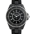  Shop Authentic Chanel J12 Quartz Black Dial Black Steel Strap Watch for Women - J12 H5695 - Luxxuri