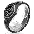  Shop Authentic Chanel J12 Quartz Diamonds Black Dial Black Steel Strap Watch for Women - J12 H5701 - Luxxuri