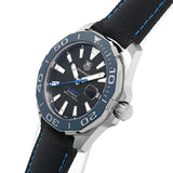  Shop Authentic Tag Heuer Aquaracer Calibre 5 Automatic Black Dial Black Nylon Strap Watch for Men - WAY211B.FC6363 - Luxxuri