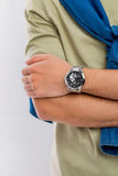  Shop Authentic Tommy Hilfiger Henry Chronograph Black Dial Silver Steel Strap Watch For Men - 1710477 - Luxxuri