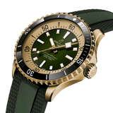  Shop Authentic Breitling Superocean Automatic 42 Green Dial Green Rubber Strap Watch for Men - N17375201L1S1 - Luxxuri