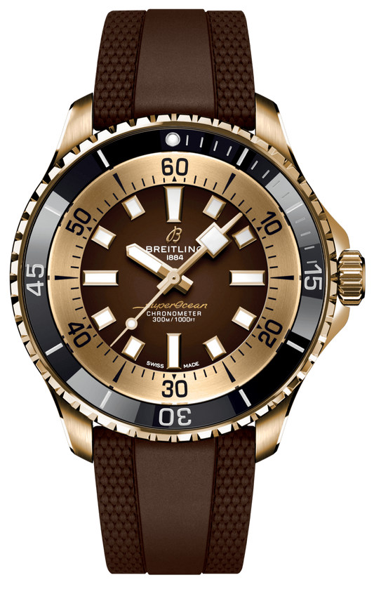  Shop Authentic Breitling Superocean Automatic 44 Brown Dial Brown Rubber Strap Watch for Men - N17376201Q1S1 - Luxxuri