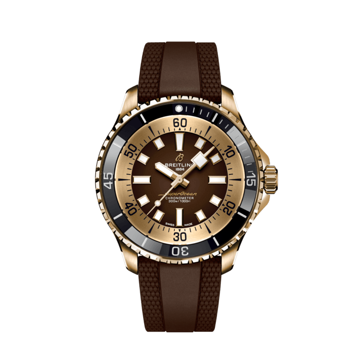  Shop Authentic Breitling Superocean Automatic 44 Brown Dial Brown Rubber Strap Watch for Men - N17376201Q1S1 - Luxxuri