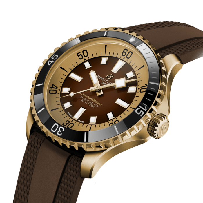  Shop Authentic Breitling Superocean Automatic 44 Brown Dial Brown Rubber Strap Watch for Men - N17376201Q1S1 - Luxxuri