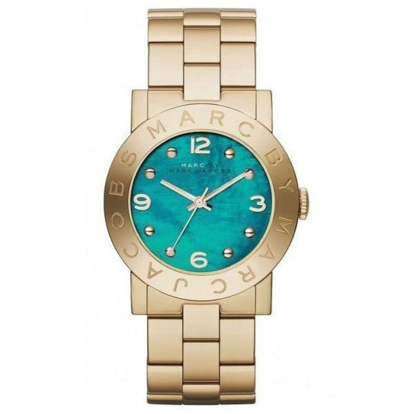 Shop Authentic Marc Jacobs Amy Green Dial Gold Steel Strap Watch for Women - MBM8624 - Luxxuri