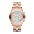  Shop Authentic Marc Jacobs Blade Chronograph Mother of Pearl White Dial Rose Gold Steel Strap Watch for Women - MBM8637 - Luxxuri