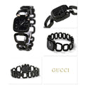  Shop Authentic Gucci G Ladies Quartz 125 G Series Black Dial Bracelet Watch For Women - YA125504 - Luxxuri
