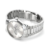 Shop Authentic Gucci G Timeless Silver Dial Silver Steel Strap Watch For Women - YA1264126 - Luxxuri