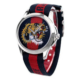  Shop Authentic Gucci G Timless Le Marche Des Merveilles Blue & Red Dial Blue & Red Nylon Strap Unisex Watch  - YA126495 - Luxxuri