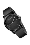  Shop Authentic Calvin Klein City Quartz Black Dial Black Leather Strap Watch for Men - K2G2G4C1 - Luxxuri