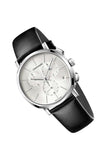  Shop Authentic Calvin Klein Posh Silver Dial Black Leather Strap Watch for Men - K8Q371C6 - Luxxuri