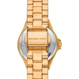  Shop Authentic Michael Kors Lennox Three Hand Black Dial Gold Steel Strap Watch For Women - MK7394 - Luxxuri