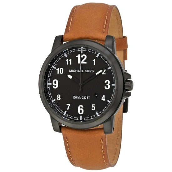  Shop Authentic Michael Kors Paxton Analog Black Dial Brown Rubber Strap Watch For Men - MK8502 - Luxxuri