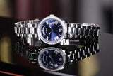  Shop Authentic Guess Luna Diamonds Blue Dial Silver Steel Strap Watch for Women - GW0307L1 - Luxxuri