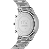  Shop Authentic Daniel Wellington Iconic Chronograph Link Black Dial Silver Steel Strap Watch For Men  - DW00100645 - Luxxuri