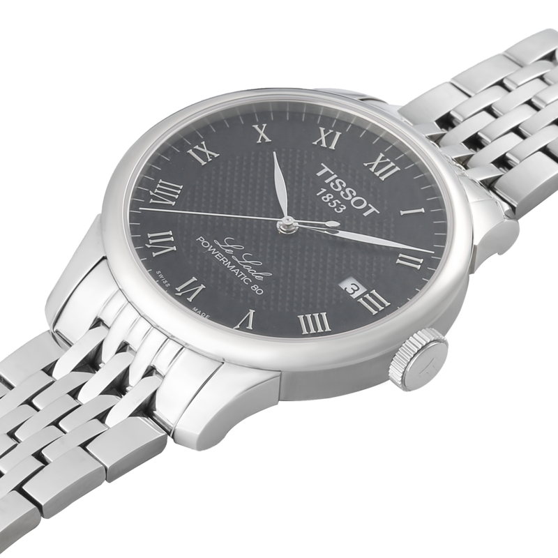  Shop Authentic Tissot Le Locle Powermatic 80 Black Dial Silver Steel Strap Watch For Men - T006.407.11.053.00 - Luxxuri