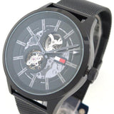  Shop Authentic Tommy Hilfiger Spencer Skeleton Black Dial Black Mesh Bracelet Watch for Men - 1791644 - Luxxuri