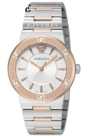  Shop Authentic Versace Greca Quartz White Dial Two Tone Steel Strap Watch For Women - VEVH01020 - Luxxuri