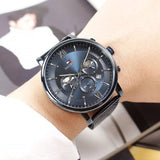  Shop Authentic Tommy Hilfiger Evan Blue Dial Blue Mesh Bracelet Watch for Men - 1710397 - Luxxuri