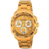 Shop Authentic Versace Dylos Chronograph Gold Dial Gold Steel Strap Watch for Men - VQC040015 - Luxxuri