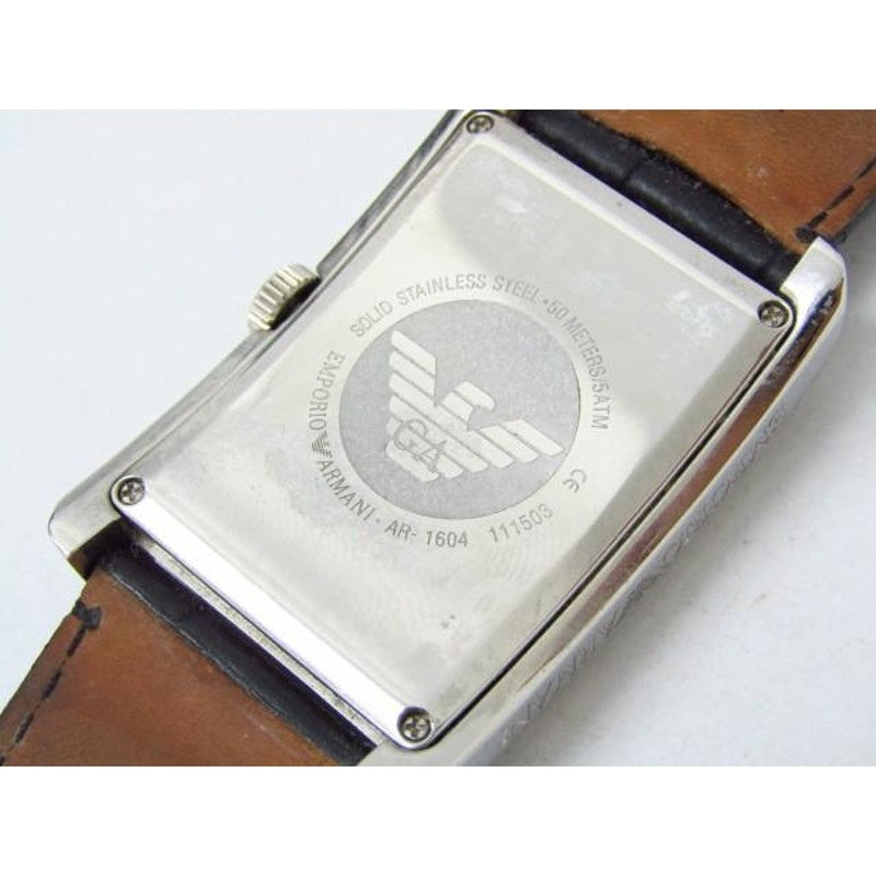  Shop Authentic Emporio Armani Classic Analog Black Dial Black Leather Strap Strap Watch For Men - AR1604 - Luxxuri