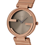  Shop Authentic Gucci Interlocking G Quartz Brown Dial Brown Steel Strap Watch for Women -  YA133317 - Luxxuri
