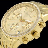  Shop Authentic Michael Kors Runway Chronograph Gold Dial Gold Steel Strap Watch For Women - MK5698 - Luxxuri