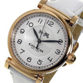 Coach Madison White Dial White Leather Strap Watch for Women - 14502408