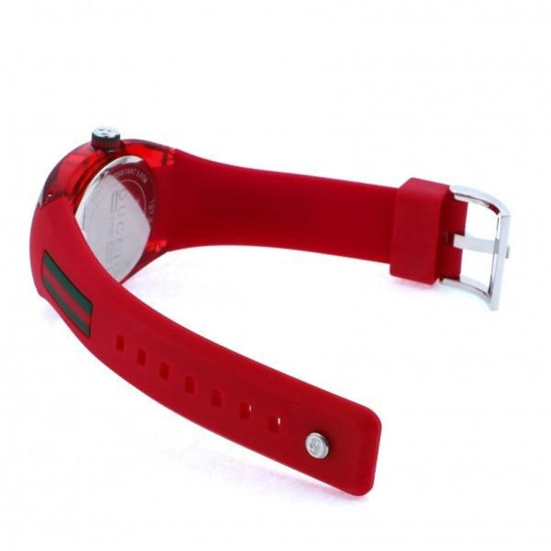  Shop Authentic Gucci Sync Quartz Red Dial Red Rubber Strap Watch For Women - YA137303 - Luxxuri